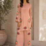 Blush Bloom Modal Satin Co-ord Set